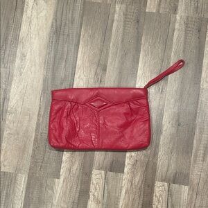 Vintage 80’s Red Clutch Bag